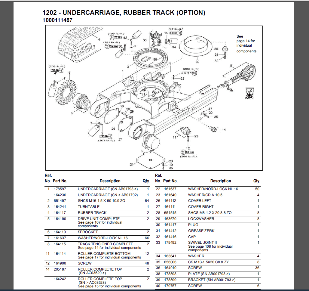 Gehl GE1202 Compact Excavator Parts Pdf Manual DOWNLOAD