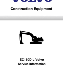 Volvo EC160DL Excavator Repair service Manual