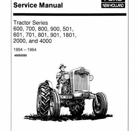 Ford 600, 800, 2000, 4000 Tractor Workshop Service Manual | 1953-1964