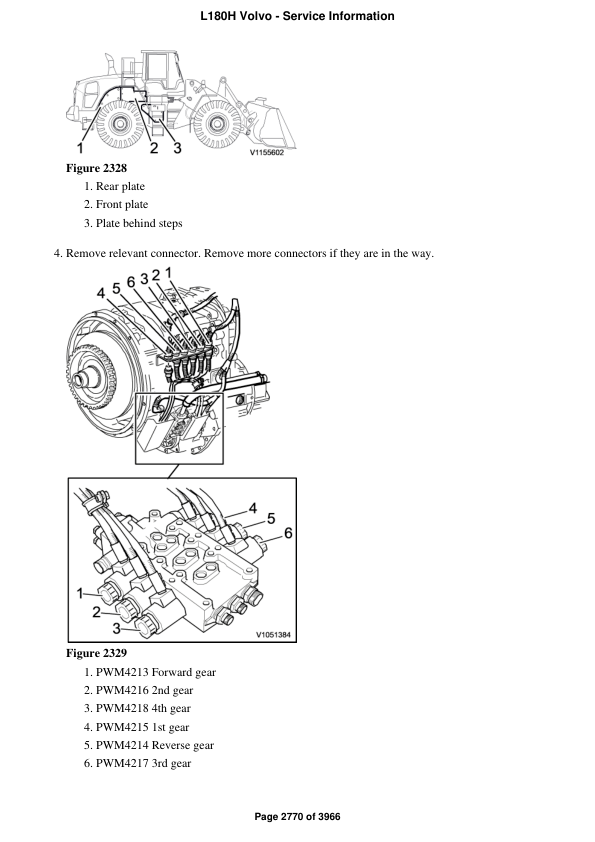 Volvo L180h Wheel Loader Service Repair Manual
