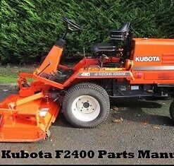Kubota F2000, F2100, F2100E, F2400 Tractor Repair Manual