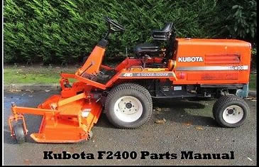 Kubota F2000, F2100, F2100E, F2400 Tractor Repair Manual