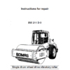Bomag BW 211 D3 Drum Roller Service Manual