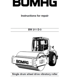 Bomag BW 211 D3 Drum Roller Service Manual