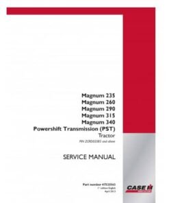 Case Ih Magnum 235 260 290 315 340 370 Service Manual