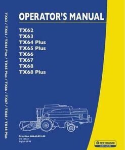 New Holland TX60 TX62 TX63 TX64 Service Repair Manual