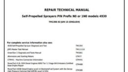 John Deere 4930 Self-propelled Sprayer Service Repair Manual