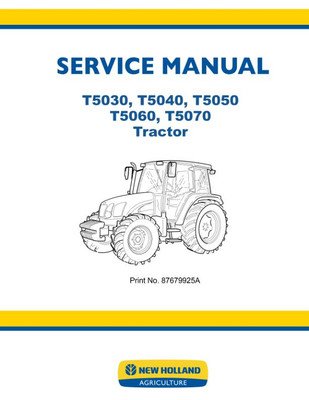 New Holland Td5010 Td5020 Td5030 Tractors Service Manual