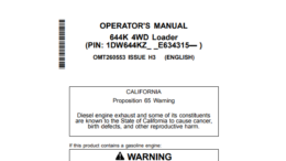 John Deere 644K 4WD Loader - Operator's Manual