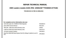 John Deere 624K Loader Technical Service Repair Manual