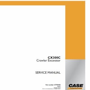 Case CX300c Crawler Service Manual