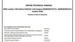 John Deere 624K Loader Technical Service Repair Manual