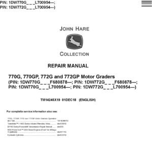 John Deere 770G, 770GP, 772G, 772GP