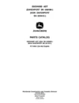 John Deere Dump Truck 350D-400D PARTS CATALOG Manual
