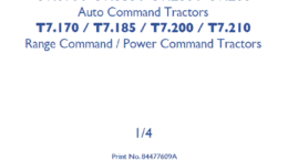 New Holland T7.170, T7.185, T7.200, T7.210 Service Repair Workshop Manual