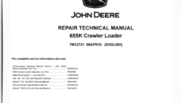 John Deere 655K Crawler Loader Repair Technical Manual TM12721