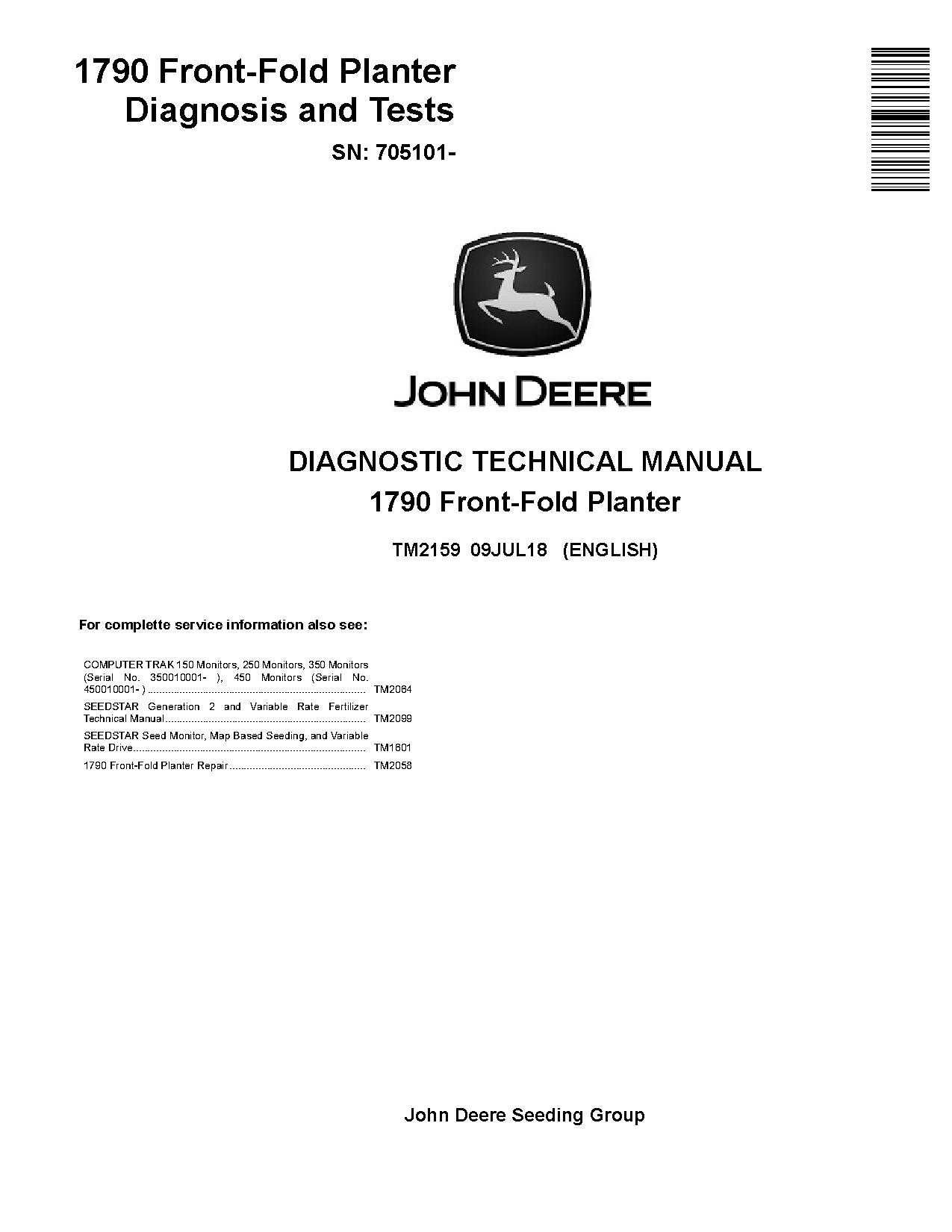John Deere 1790 Diagnostic Manual TM2159