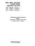 John Deere 450K, 550K, 650K Crawler Dozer Operation Test Manual