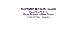 John Deere PowerTech 8.1L Diesel Engines Technical Manual (CTM86)