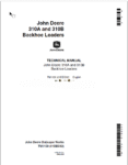 John Deere 310A and 310B Backhoe Loaders JD301-JD401 Technical Manual