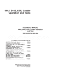 John Deere 444J, 544J and 624J Loader Operation and Test Technical Manual