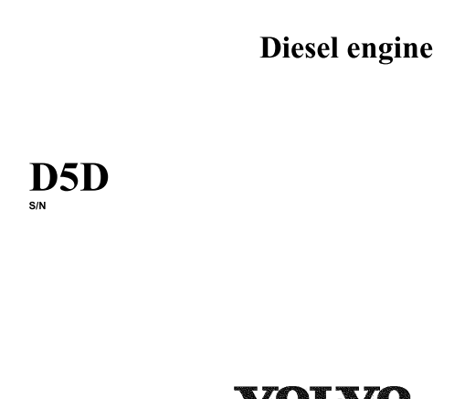 D5D Diesel Engine Service Manual