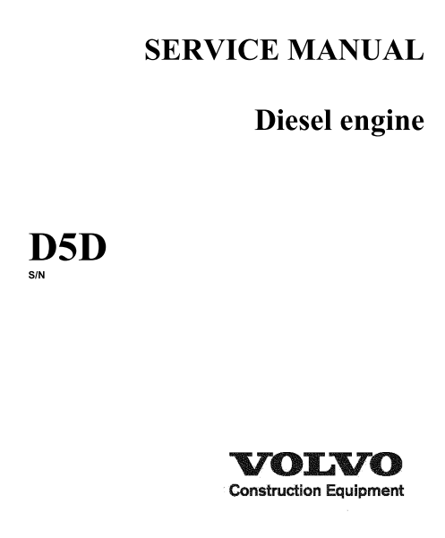 D5D Diesel Engine Service Manual