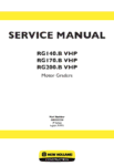 New Holland Rg140.B Motor Grader Service Repair Manual