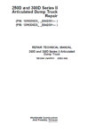 John Deere 250D, 300D Series 2 Dump Truck Technical Manual TM12404