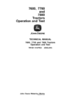 John Deere 7600 Operation Tests Manual Pdf TM1501