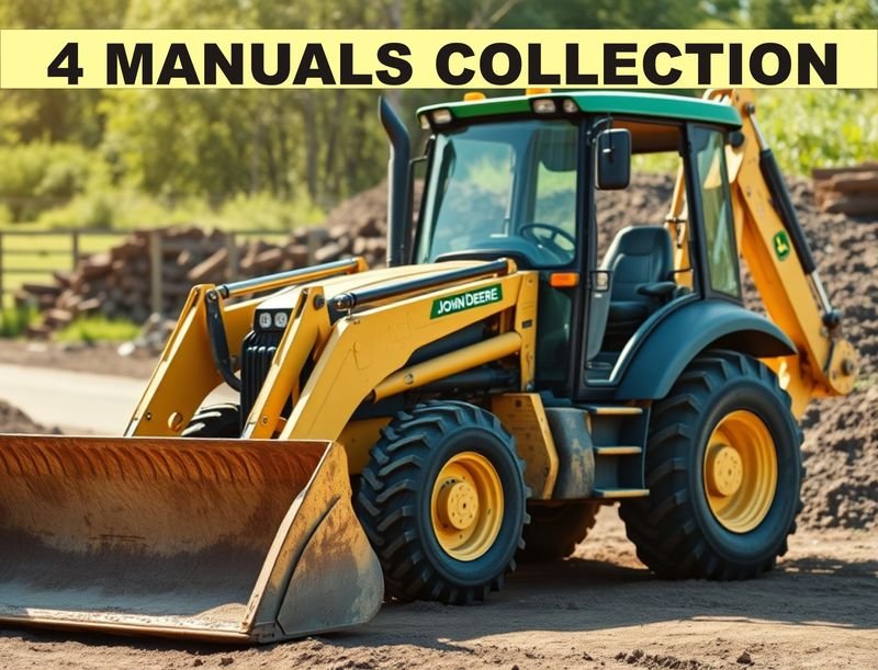John Deere JD410 Backhoe Loader Technical Repair Manual Set